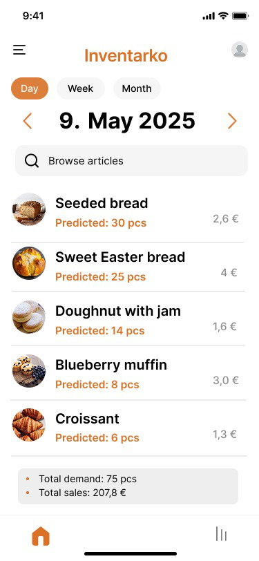 Inventarko Mobile App Screenshot